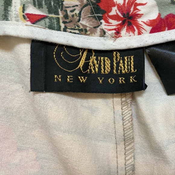 Vintage Hawaiian Print Cropped Pants - Picture 6 of 6